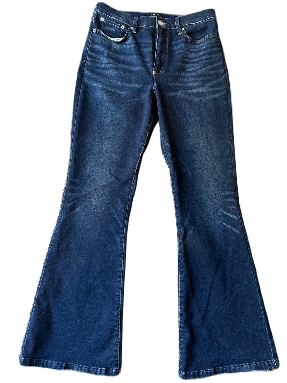 Lucky Brand Stevie High Rise Flare Jeans Blue Denim Womens Size 12 31 R